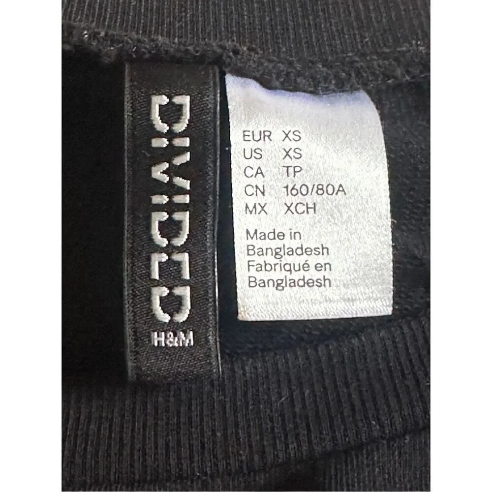 Divided By H&M Black NYC New York City Graphic Pullover Sweatshirt Ladies XS